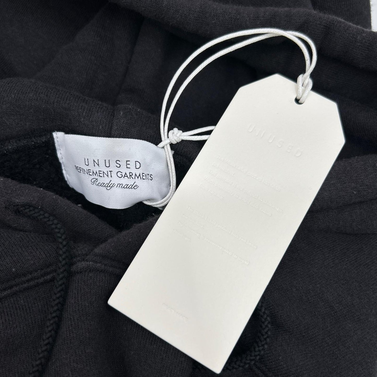 UNUSED アンユーズド US2366 ブラック Switching sweat hoodie トップス