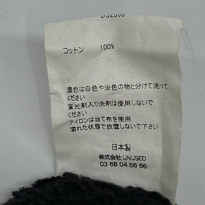 UNUSED アンユーズド US2366 ブラック Switching sweat hoodie トップス