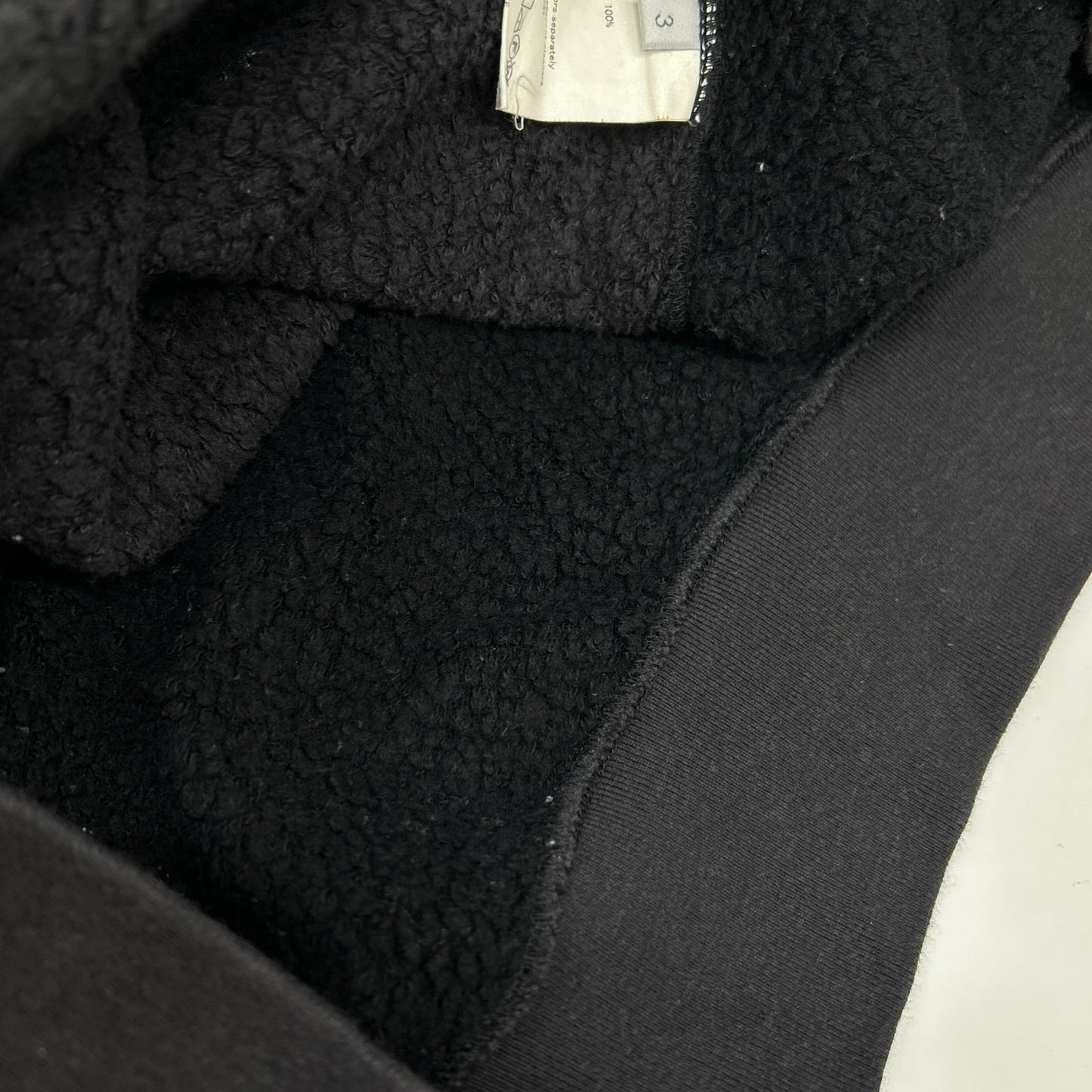 UNUSED アンユーズド US2366 ブラック Switching sweat hoodie トップス
