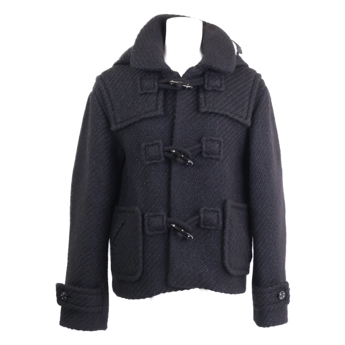 Excellent condition, domestic genuine product, P71170V62674, Coco Button, Alpaca Blend, Duffle Coat, Size 34, Women's