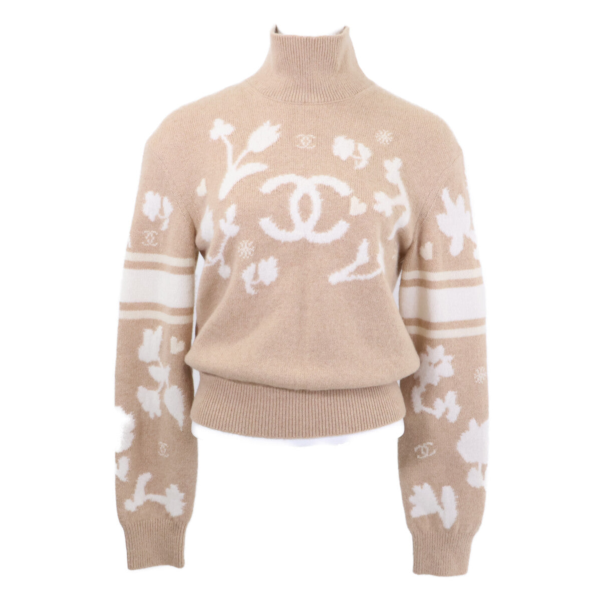CHANEL シャネル 【国内正規】P77809K11226 ココマーク ハイネック ニットセーター/ トップス
