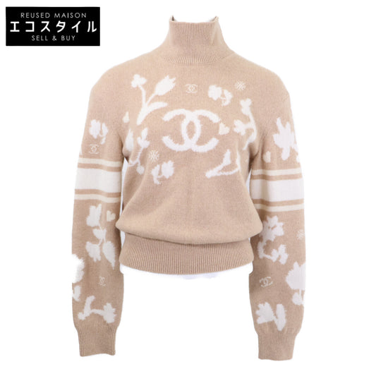 CHANEL シャネル 【国内正規】P77809K11226 ココマーク ハイネック ニットセーター/ トップス