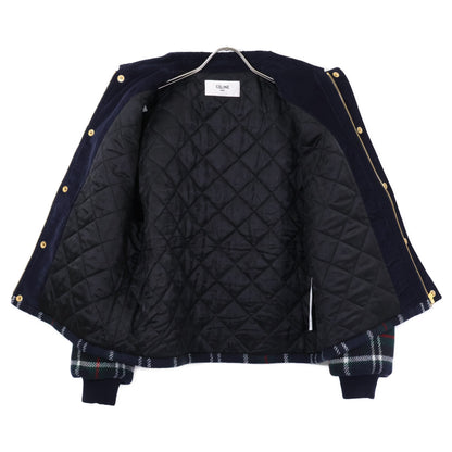 CELINE セリーヌ 【美品/国内正規】RV0R20645.GAN0 トリオンフ タータンチェック ウール ジャケット ジャケット
