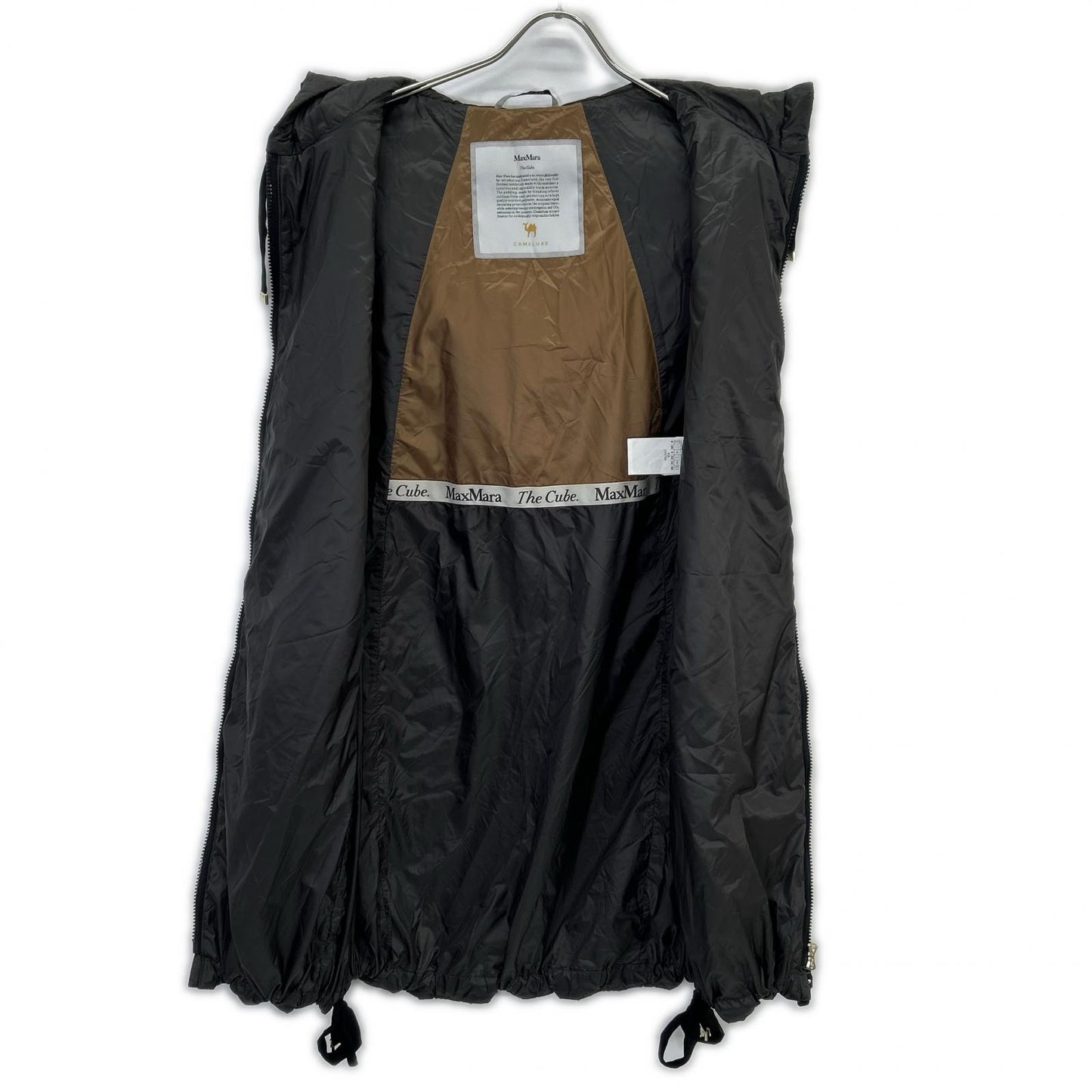 Max Mara 929602146 Dark Gray The Cube Cameluxe Padded Long Vest