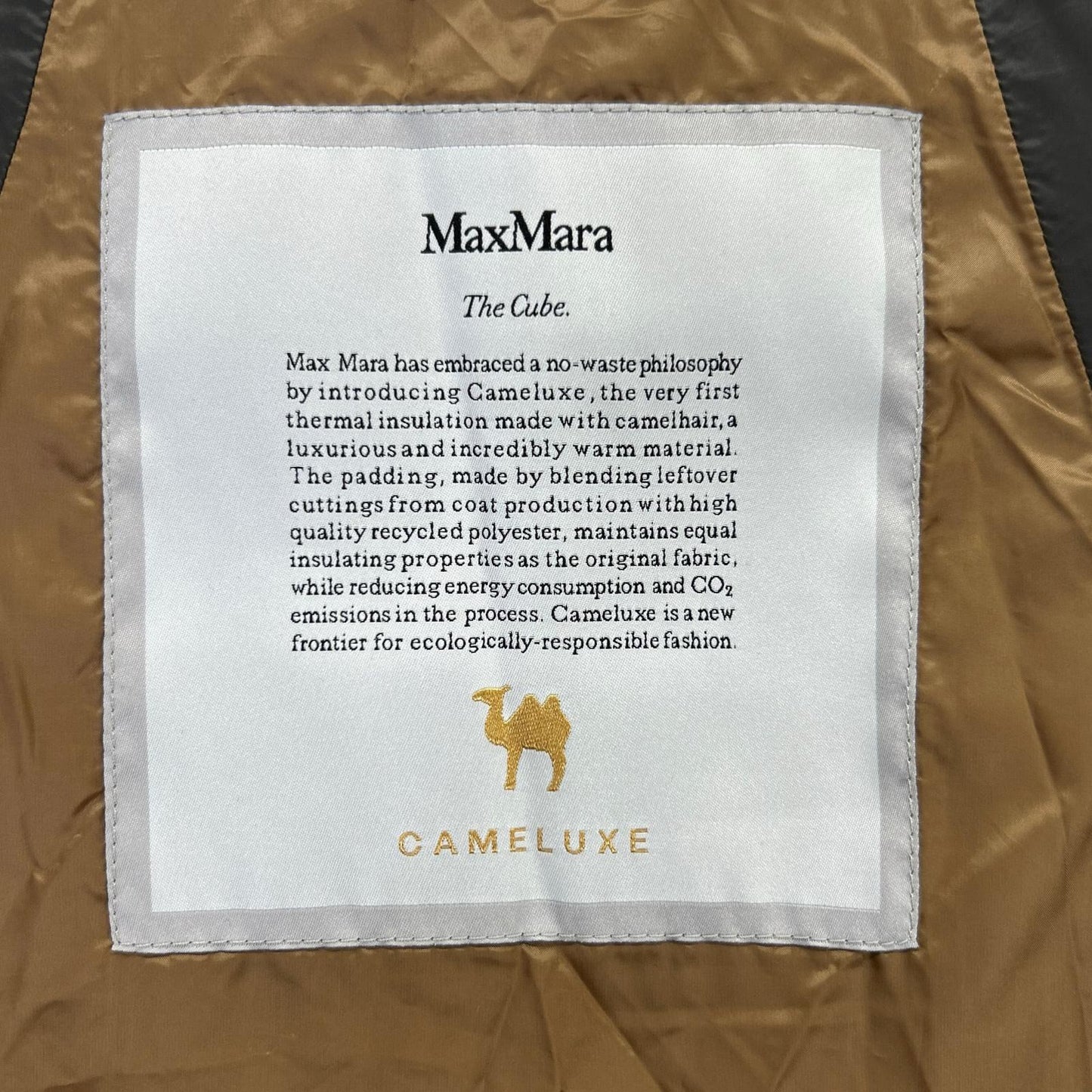 Max Mara 929602146 Dark Gray The Cube Cameluxe Padded Long Vest