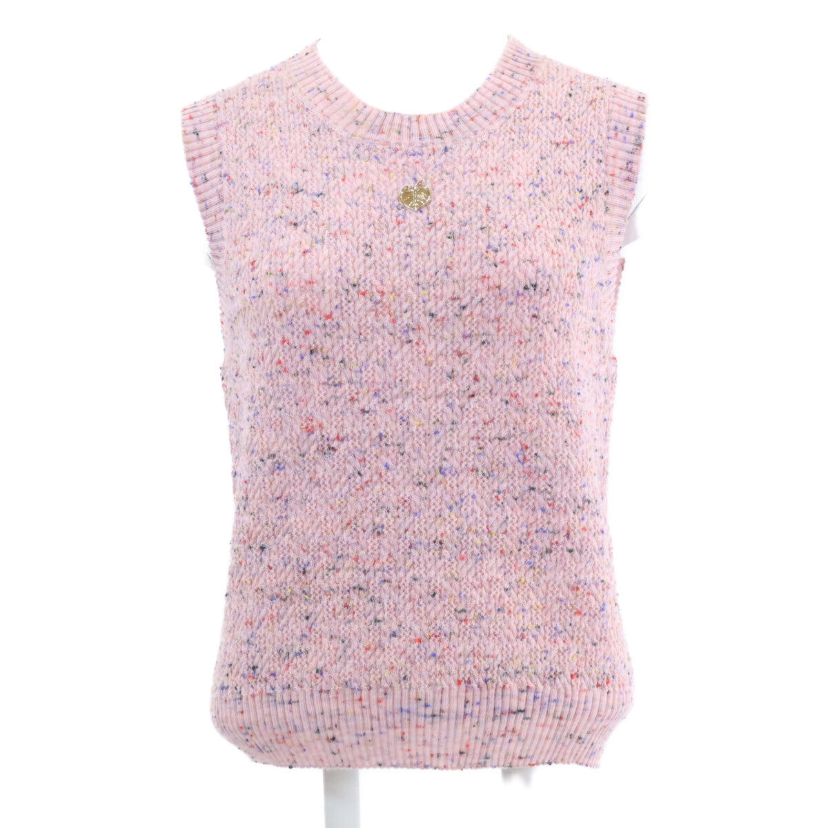 CHANEL [Like new/Domestic regular product] 25A P79975K11525 Leaf Plate Knit Vest