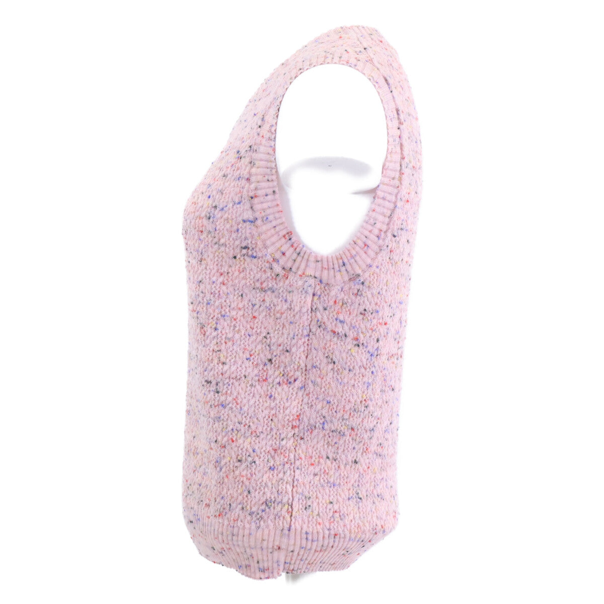 CHANEL [Like new/Domestic regular product] 25A P79975K11525 Leaf Plate Knit Vest