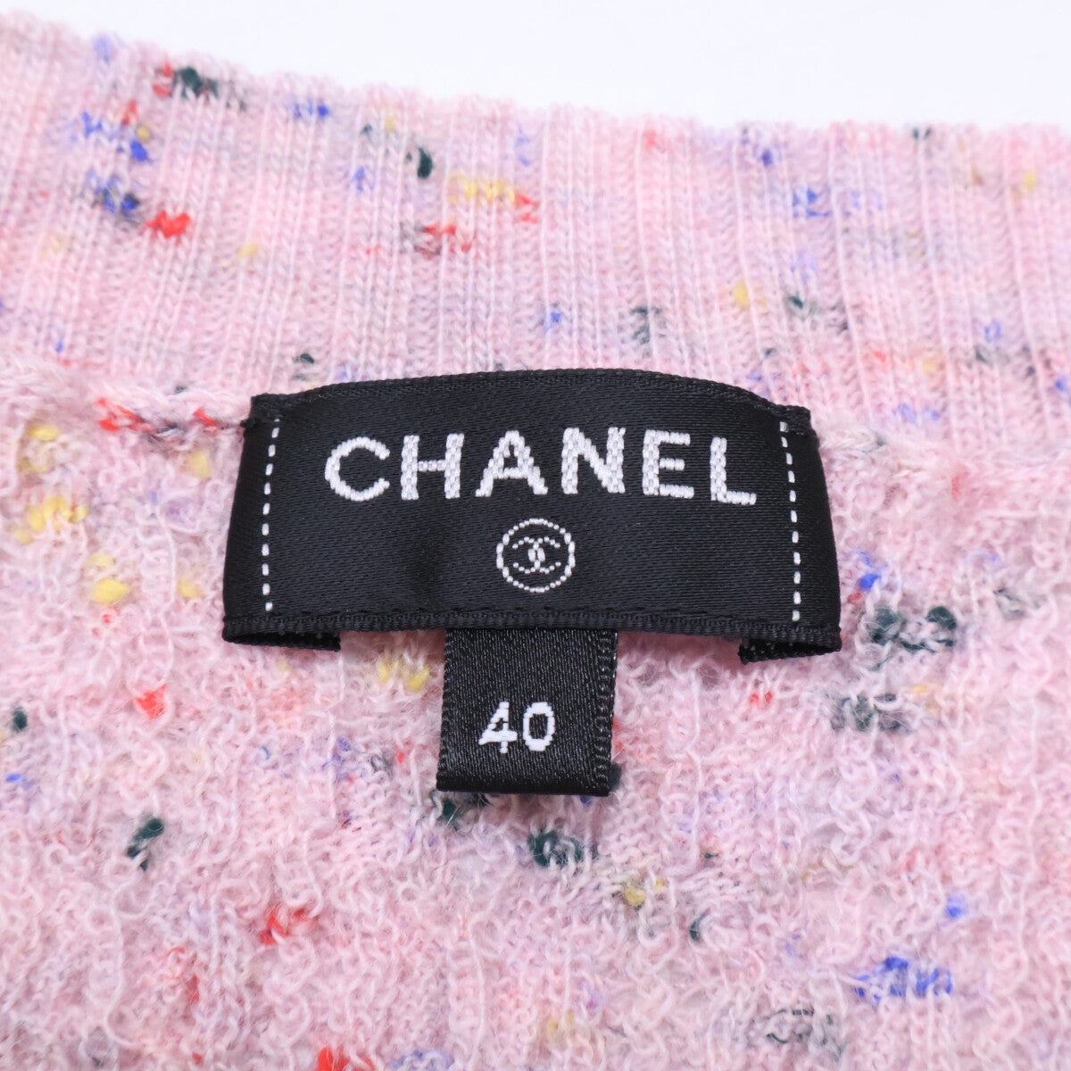 CHANEL [Like new/Domestic regular product] 25A P79975K11525 Leaf Plate Knit Vest