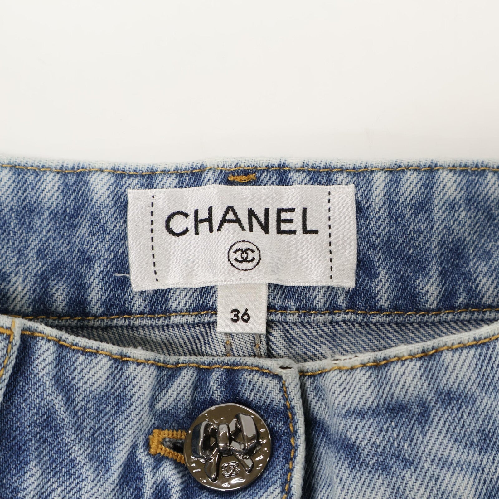 CHANEL 香奈儿 【全新同款/国内正品】26SS P80580V73058 蝴蝶结牛仔裤 下装