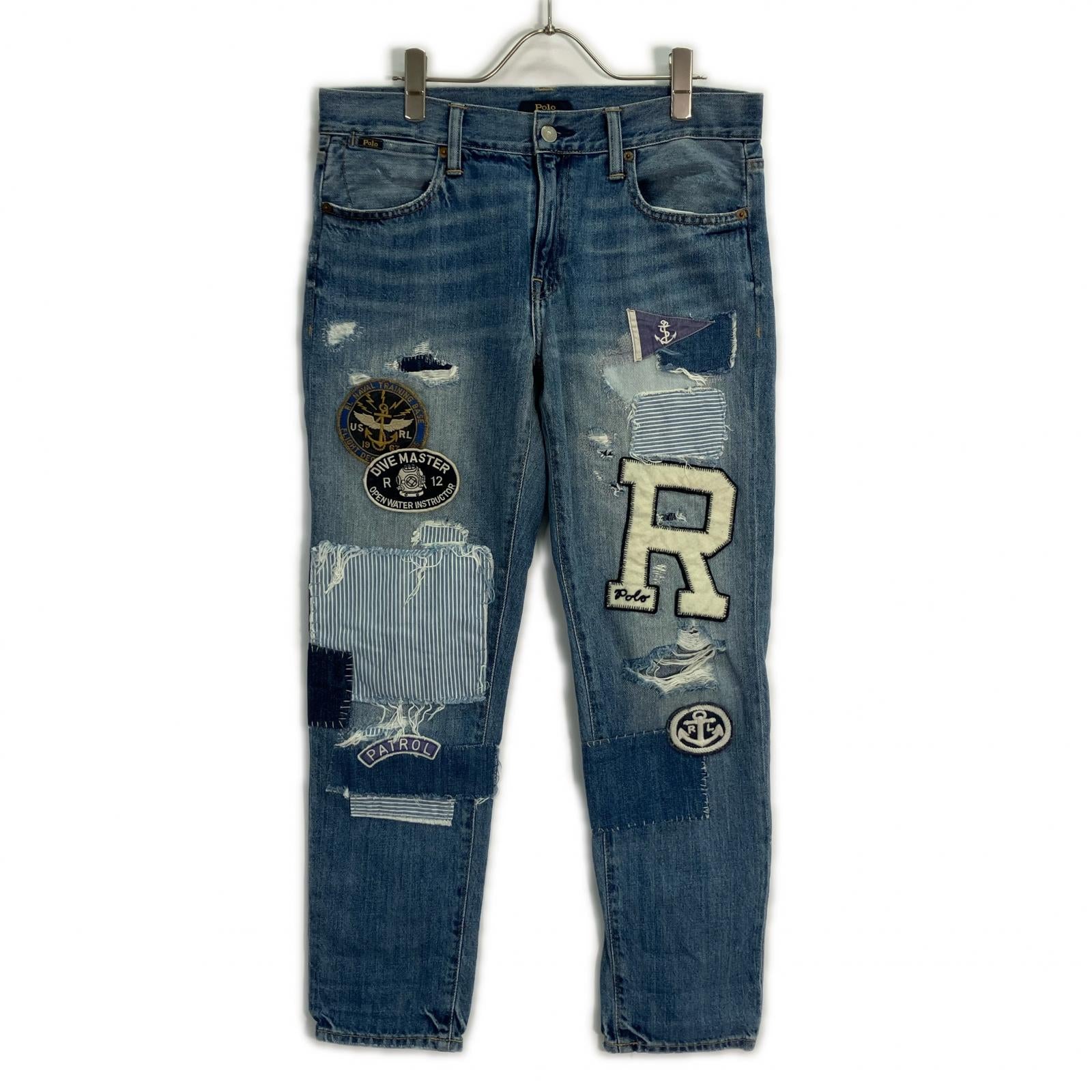 POLO RALPH LAUREN ポロ ラルフローレン ﾊﾟｯﾁ ﾃﾞﾆﾑﾊﾟﾝﾂ ボトムス 27