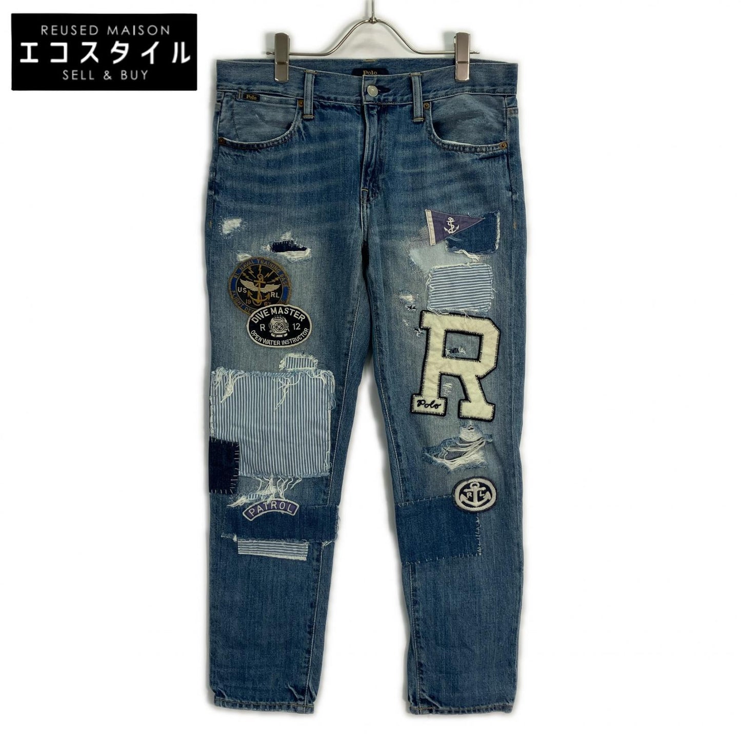 POLO RALPH LAUREN ポロ ラルフローレン パッチ デニムパンツ ボトムス