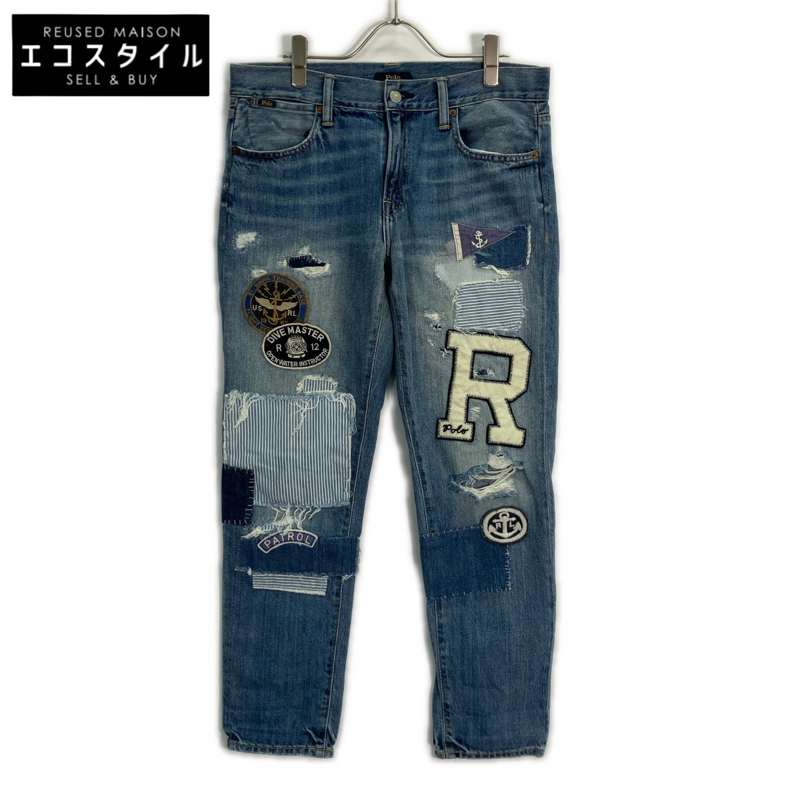 POLO RALPH LAUREN ポロ ラルフローレン パッチ デニムパンツ ボトムス