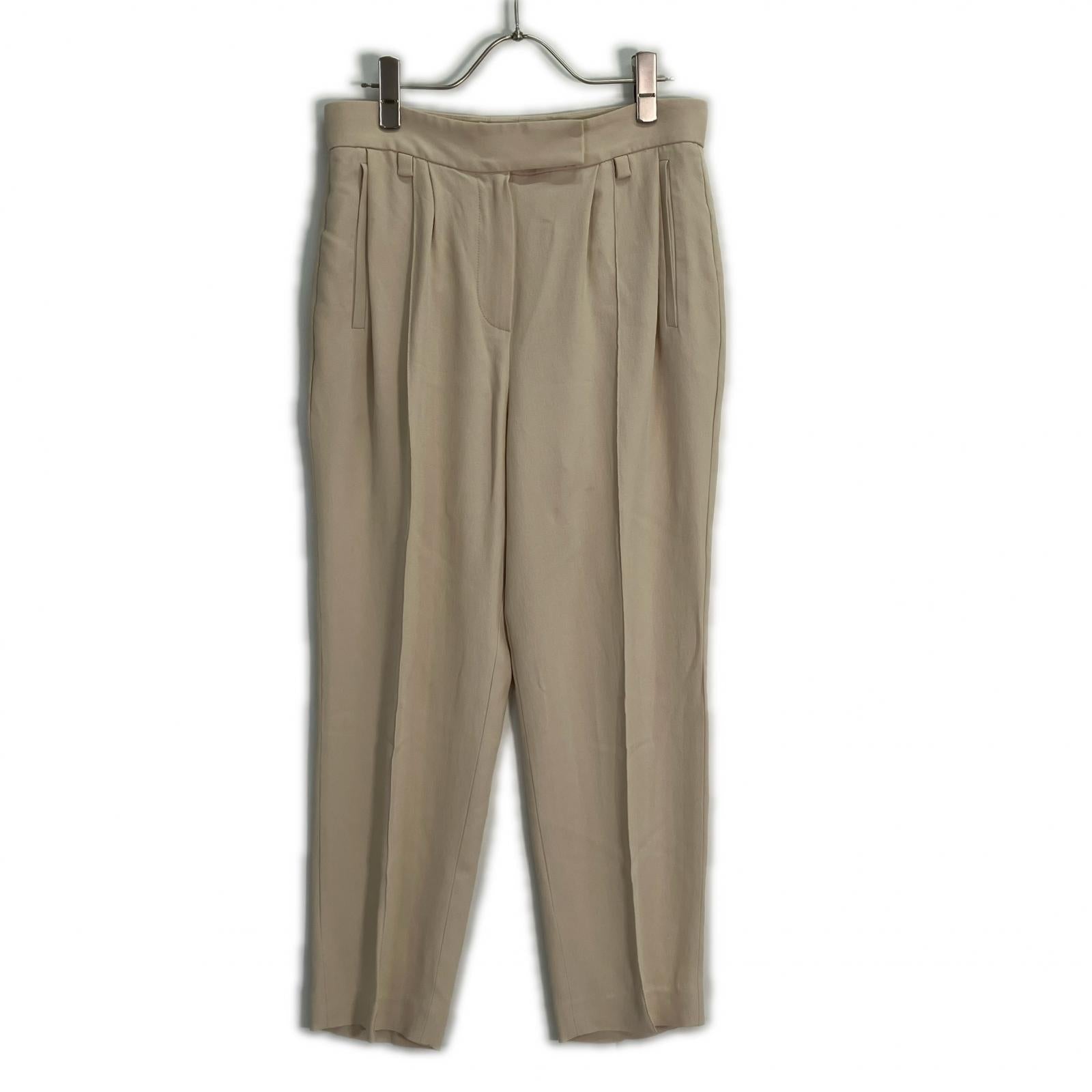 BRUNELLO CUCINELLI ブルネロクチネリ MA029P6165 アイボリー シルク パンツ ボトムス