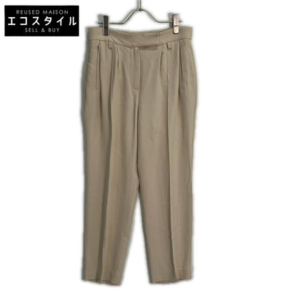 BRUNELLO CUCINELLI ブルネロクチネリ MA029P6165 アイボリー シルク パンツ ボトムス