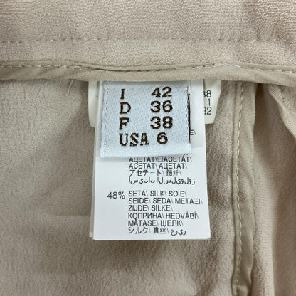 BRUNELLO CUCINELLI ブルネロクチネリ MA029P6165 アイボリー シルク パンツ ボトムス