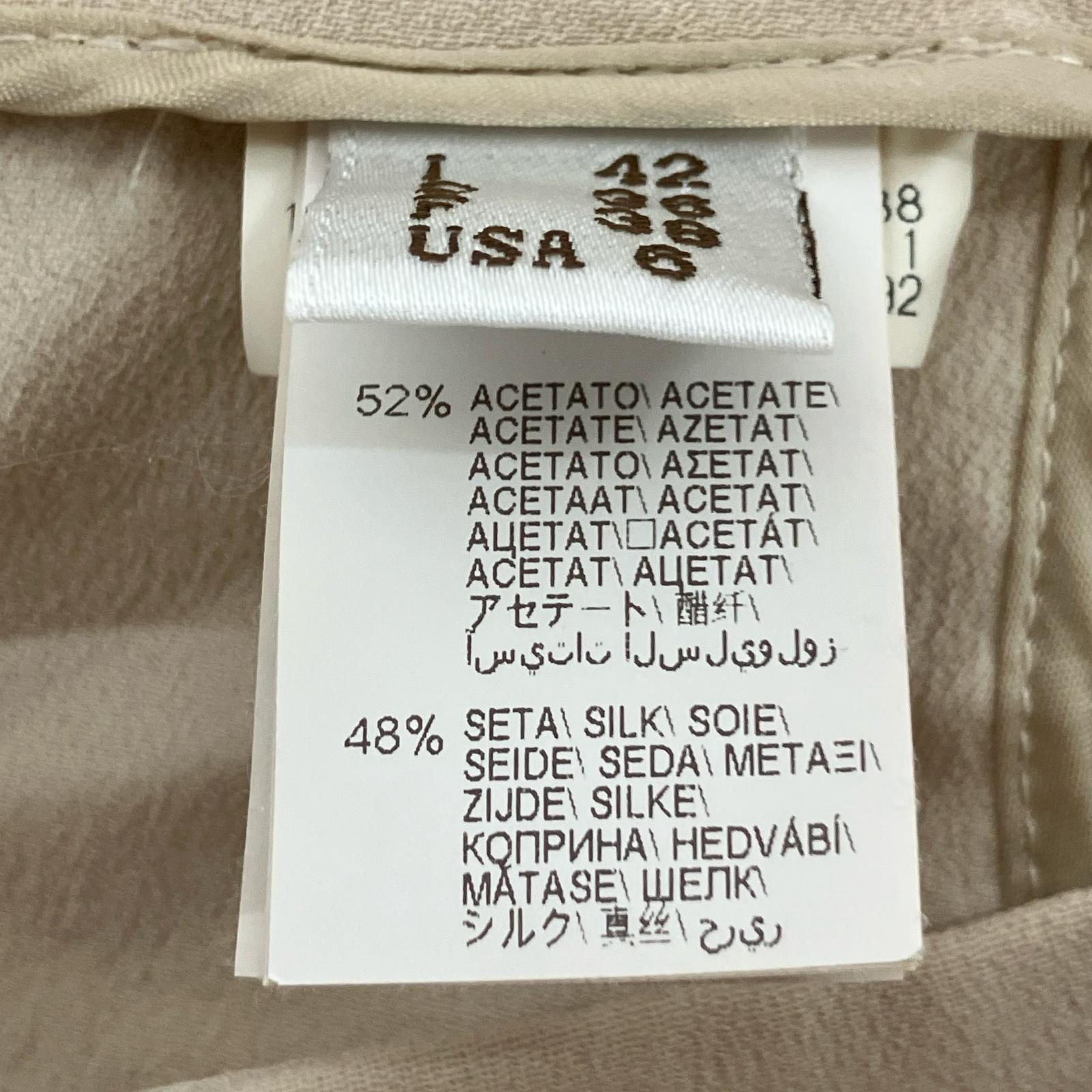 BRUNELLO CUCINELLI ブルネロクチネリ MA029P6165 アイボリー シルク パンツ ボトムス
