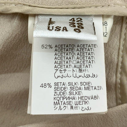 BRUNELLO CUCINELLI ブルネロクチネリ MA029P6165 アイボリー シルク パンツ ボトムス