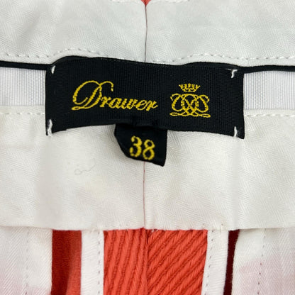 DRAWER ドゥロワー 6514-236-1323 オレンジ コットンビッグツイル ベーシックパンツ ボトムス