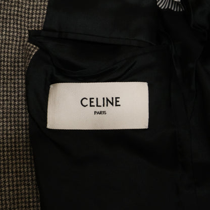 CELINE セリーヌ 【新品同様/国内正規/23年製】2V53G497R マイクロハウンドトゥース エルボーパッチ テーラードジャケット ジャケット