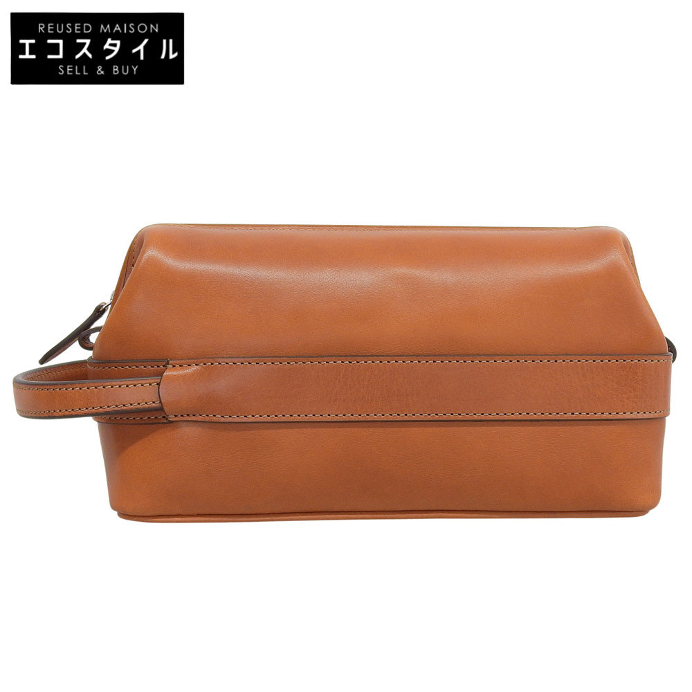 MANSO 万双 新品同様 双鞣和地 セカンドバッグ クラッチバッグ メンズ キャメル m00000251 セカンドバッグ クラッチバッグ