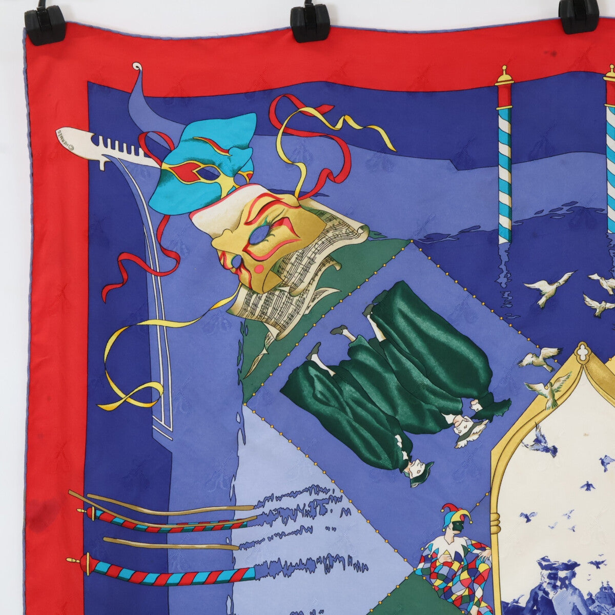 HERMES エルメス LE CARNAVAL DE VENISE ベニスのカーニバル カレ90 シルク スカーフ