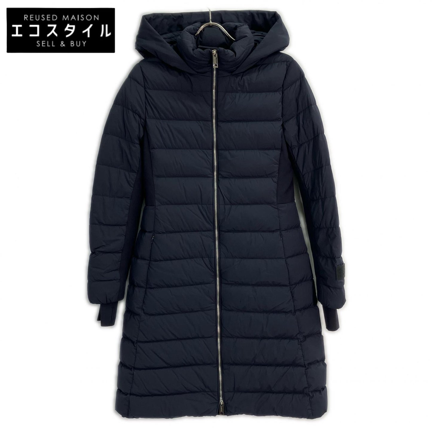 BURBERRY LONDON 博柏利 8067299 海军蓝 尼龙连帽羽绒大衣 S码