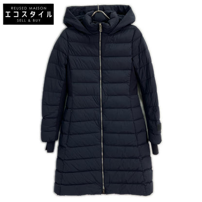 BURBERRY LONDON 博柏利 8067299 海军蓝 尼龙连帽羽绒大衣 S码