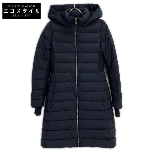 Burberry LONDON バーバリーロンドン 8067299 ネイビー ナイロンフーデッドダウンコート コート