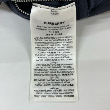 BURBERRY LONDON 博柏利 8067299 海军蓝 尼龙连帽羽绒大衣 S码