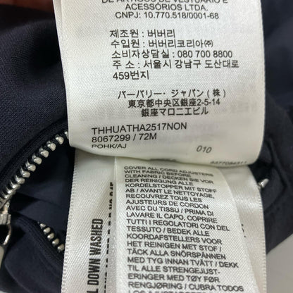 BURBERRY LONDON 博柏利 8067299 海军蓝 尼龙连帽羽绒大衣 S码
