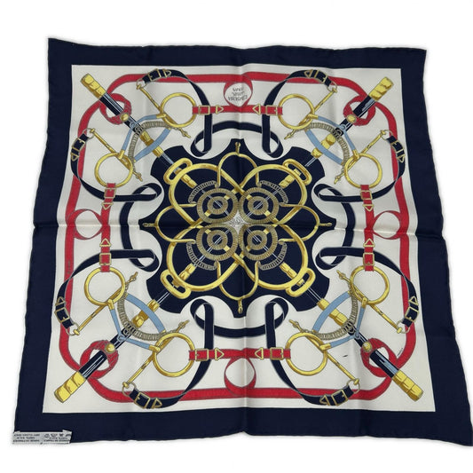 HERMES Carre 40 Apron d'Or 100% Silk Scarf