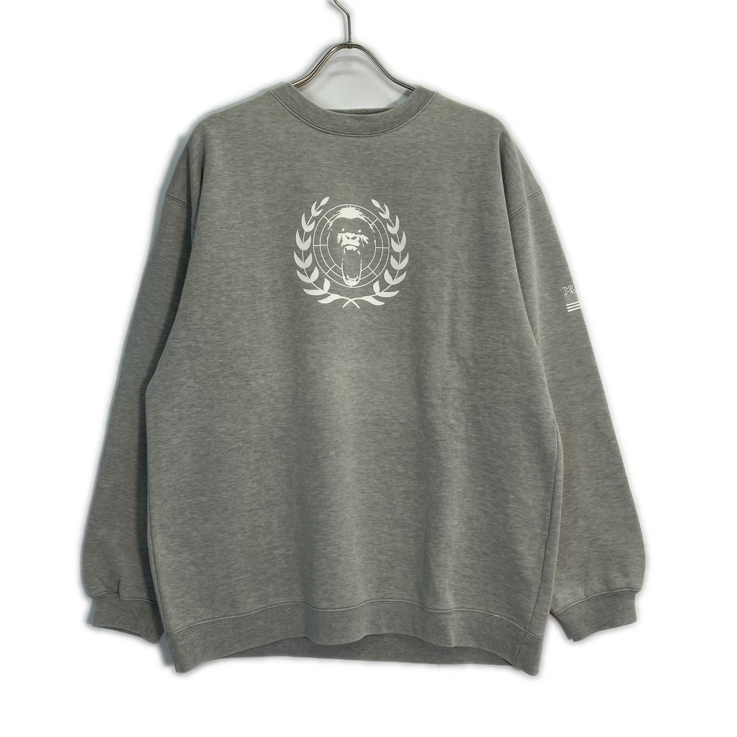 XLARGE エクストララージ 90s 旧タグ グレー ゴリラロゴ スウェット トップス