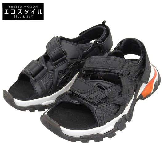 BALENCIAGA バレンシアガ ベルトクロス トラックサンダル シューズ メンズ ブラック 27.5cm 655954 シューズ