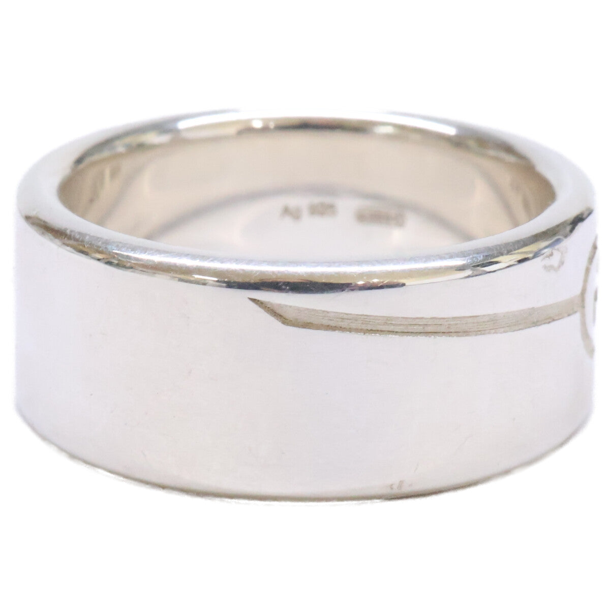 GUCCI Ag925 Diagonal Interlocking G Ring