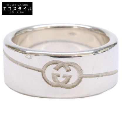 GUCCI Ag925 Diagonal Interlocking G Ring