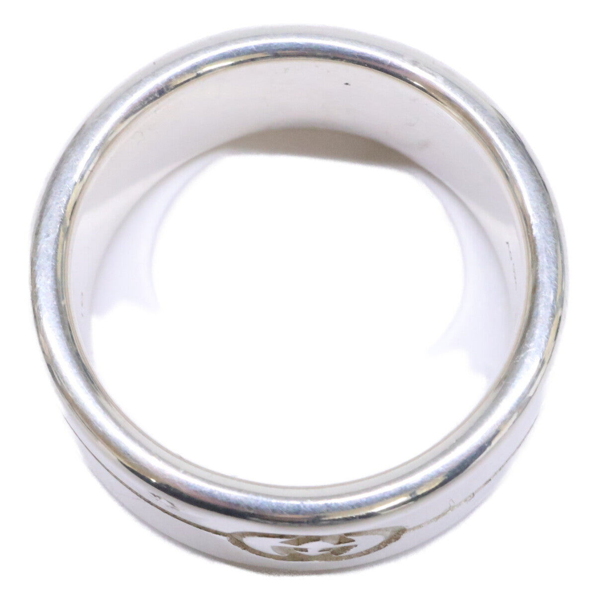 GUCCI Ag925 Diagonal Interlocking G Ring