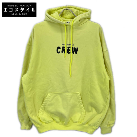 BALENCIAGA 578135 Yellow CREW Pullover Hoodie Tops
