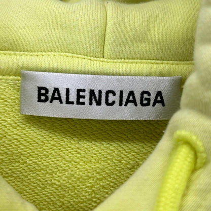 BALENCIAGA バレンシアガ 578135 イエロー CREW プルオーバーパーカー トップス
