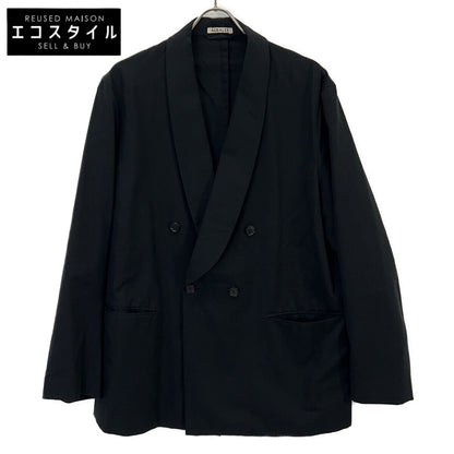 AURALEE オーラリー A21AJ01CW SUPER FINE WOOL COTTON TWILL ショールカラー ダブルジャケット ジャケット