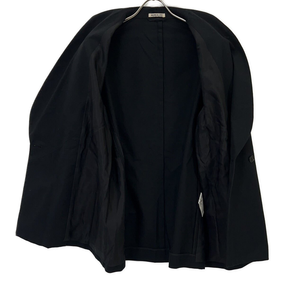 AURALEE オーラリー A21AJ01CW SUPER FINE WOOL COTTON TWILL ショールカラー ダブルジャケット ジャケット