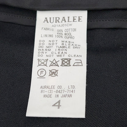 AURALEE オーラリー A21AJ01CW SUPER FINE WOOL COTTON TWILL ショールカラー ダブルジャケット ジャケット
