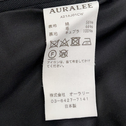 AURALEE オーラリー A21AJ01CW SUPER FINE WOOL COTTON TWILL ショールカラー ダブルジャケット ジャケット