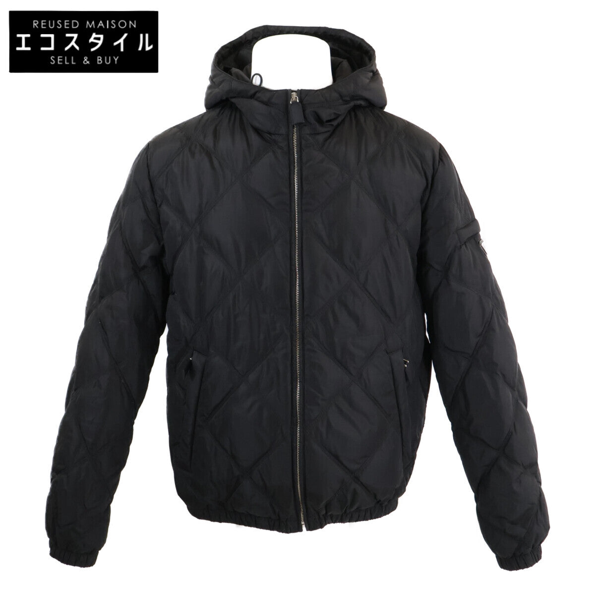 [Domestic Authorized] SGN460 Triangle Logo Hooded Down Jacket Jacket 48 Men's