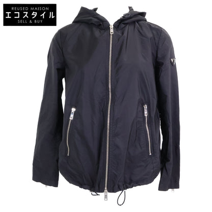 PRADA 【Domestic】29Z597 Triangle Logo Zip-Up Hoodie Jacket