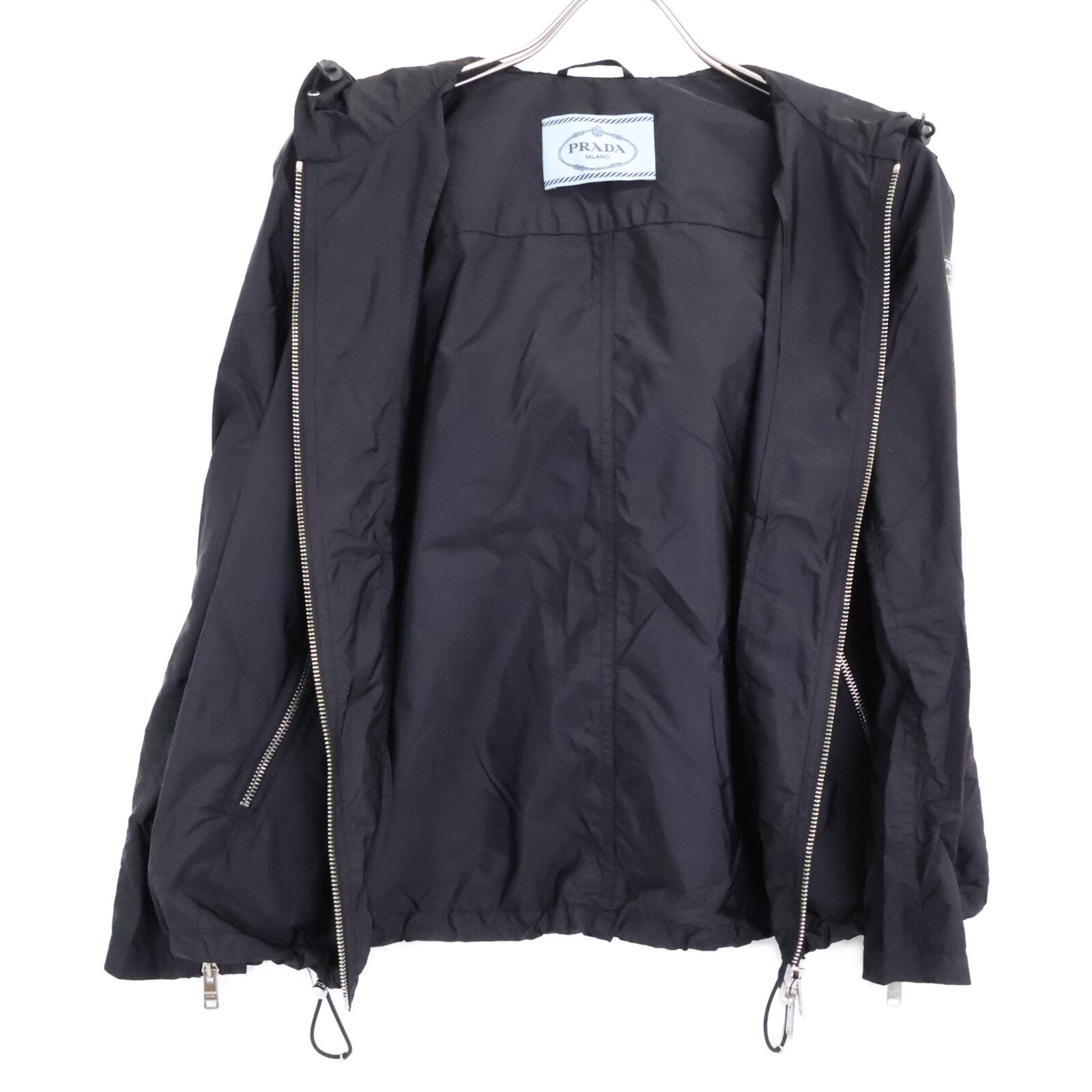 PRADA 【Domestic】29Z597 Triangle Logo Zip-Up Hoodie Jacket