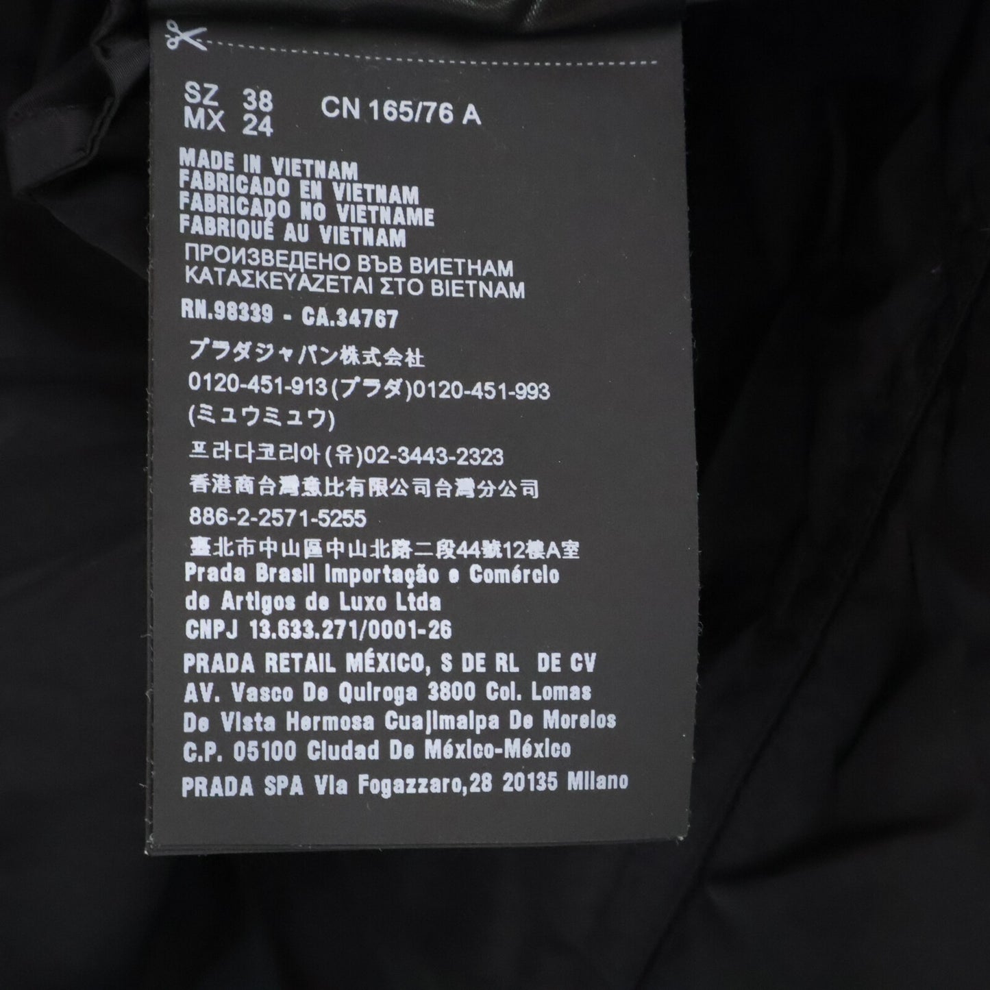PRADA 【Domestic】29Z597 Triangle Logo Zip-Up Hoodie Jacket