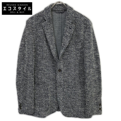 EPOCA UOMO エポカウォモ M1E25-799-28 ﾎﾜｲﾄ×ﾌﾞﾗｯｸ ｾｯﾄｱｯﾌﾟ ﾒﾗﾝｼﾞｼﾞｬｹｯﾄ ジャケット 48 メンズ