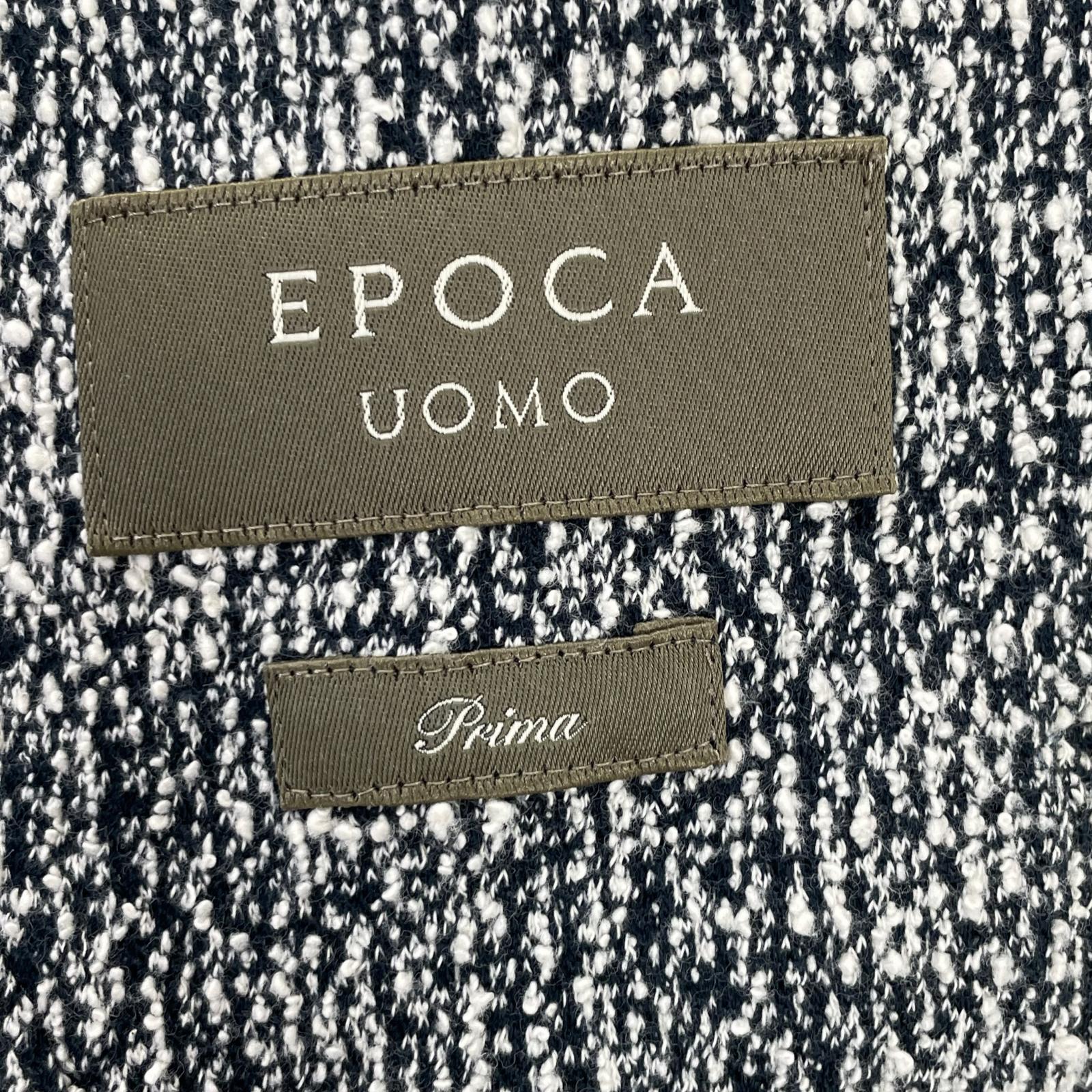 EPOCA UOMO エポカウォモ M1E25-799-28 ホワイト×ブラック セットアップ メランジジャケット ジャケット