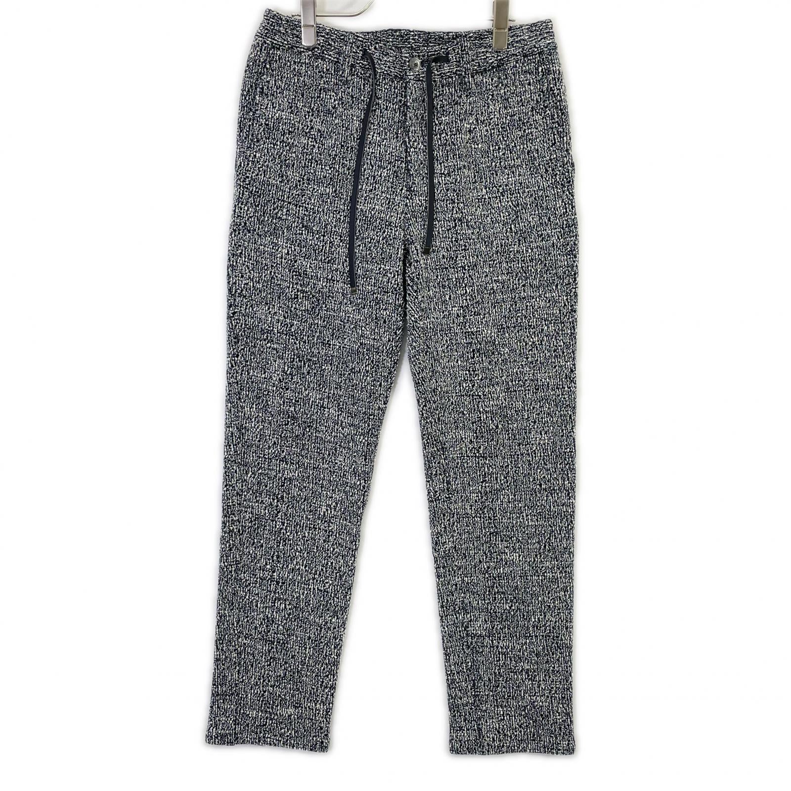 EPOCA UOMO エポカウォモ M1R49-799-28 ﾎﾜｲﾄ×ﾌﾞﾗｯｸ ｾｯﾄｱｯﾌﾟ ﾒﾗﾝｼﾞﾊﾟﾝﾂ ボトムス 46 メンズ