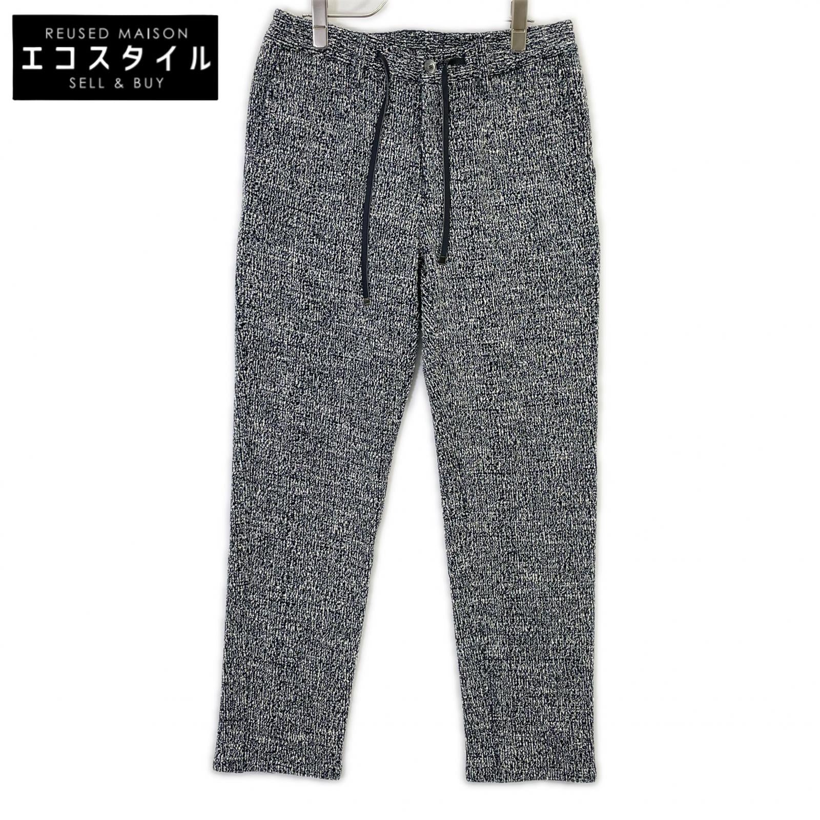 EPOCA UOMO エポカウォモ M1R49-799-28 ホワイト×ブラック セットアップ メランジパンツ ボトムス